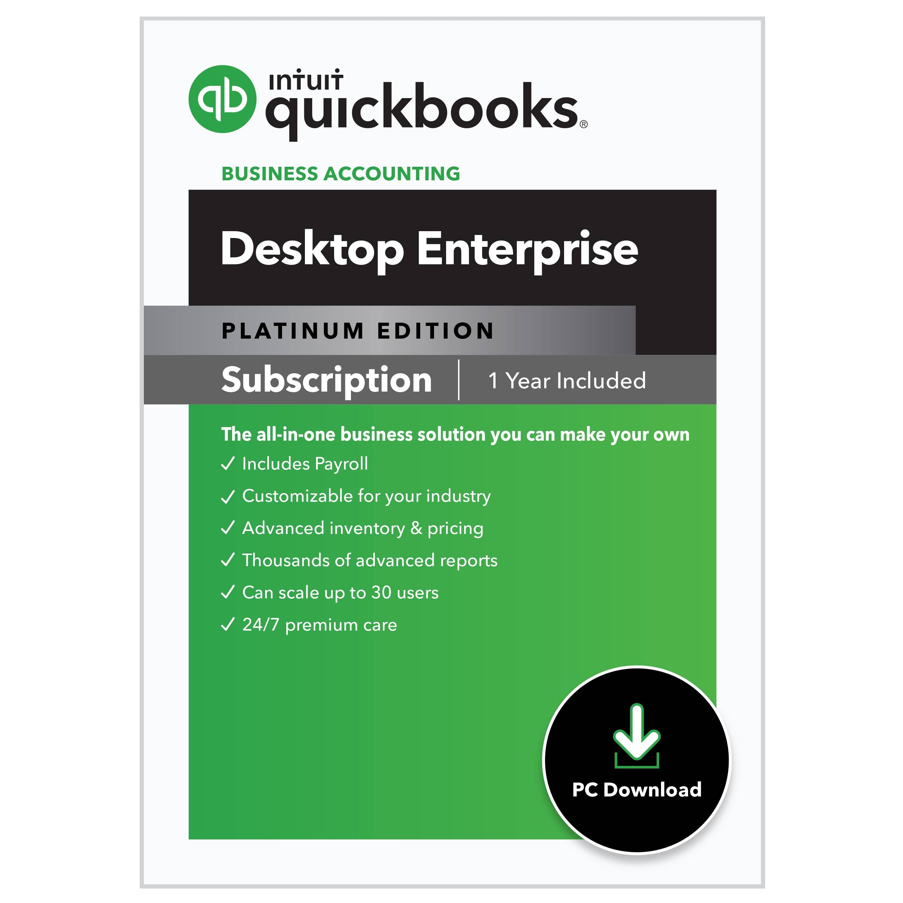 QuickBooks Enterprise 2025 Platinum - (Annually)